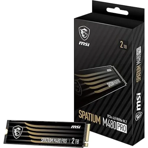 Msi Spatium M480 PRO 2TB PCIe 4.0 NVMe M.2 SSD