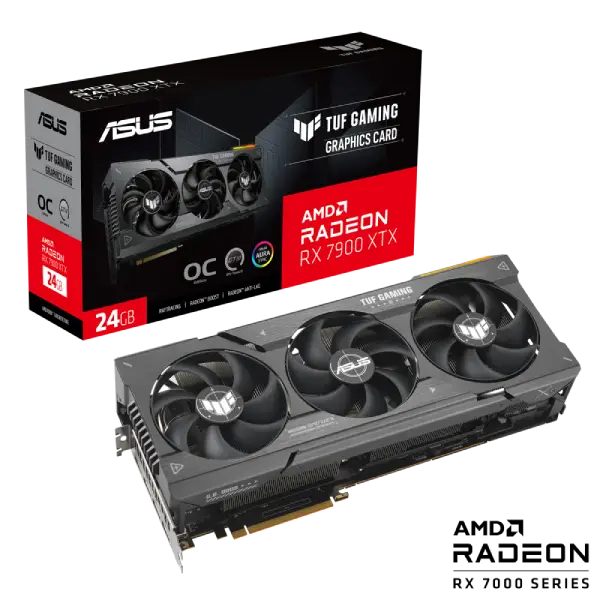 ASUS TUF Gaming Radeon RX 7900 XTX OC Edition 24GB GDDR6 Graphics Card