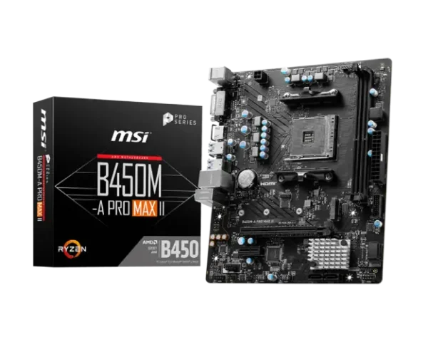 Msi B450M-A Pro Max II DDR4 AM4 mATX Motherboard