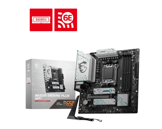 Msi B650M Gaming Plus Wifi DDR5 AM5 mATX Motherboard