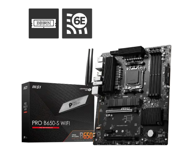 Msi Pro B650-S Wifi DDR5 AM5 ATX Motherboard