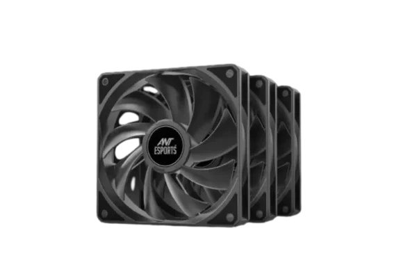 Ant Esports DARKFLOW  120mm 3-in-1 Case Fan Kit Black