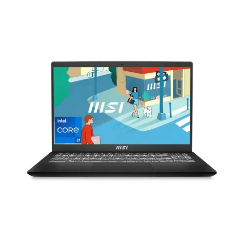 MSI Modern 15 B13M-288IN Laptop - Intel i7-1355U, 16GB RAM, 512GB NVMe SSD, 15.6'' FHD IPS Display, Iris Xe Graphics, Windows 11 Home