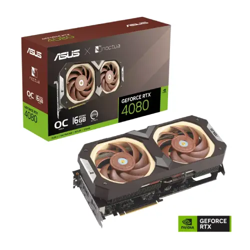 Asus GeForce RTX 4080 16GB GDDR6X Noctua OC Edition Graphics Card