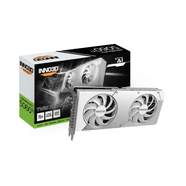 INNO3D GeForce RTX 5060 Ti 16GB TWIN X2 OC White Graphics Card
