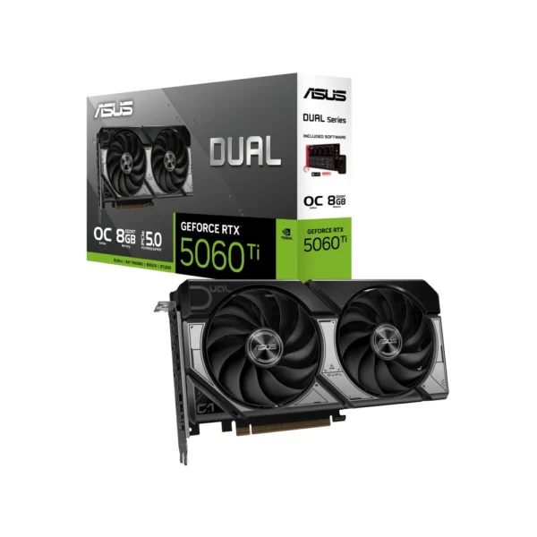 Asus Dual GeForce RTX 5060 Ti 8GB GDDR7 OC Edition Graphics Card