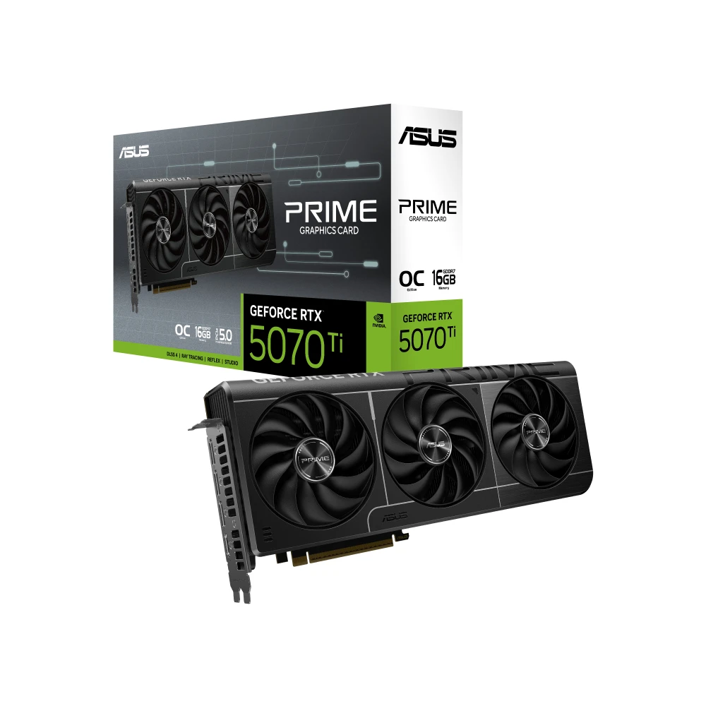 asus prime geforce rtx 5070 ti 16gb gddr7 oc edition graphics card