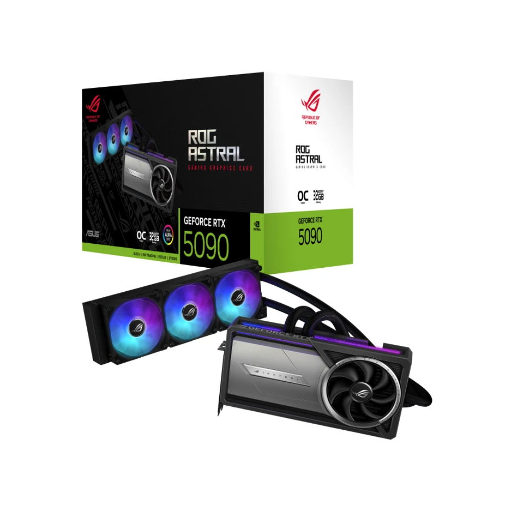 asus rog astral lc geforce rtx 5090 32GB gddr7 oc edition graphics card