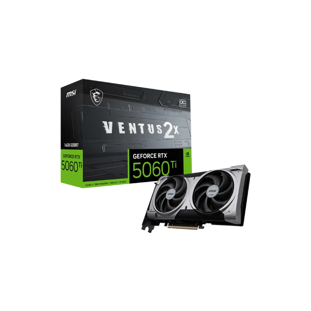 Msi GeForce RTX 5060 Ti Ventus 2X OC Plus 16GB Graphics Card