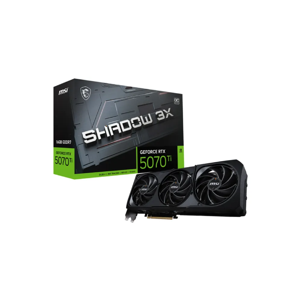 Msi GeForce RTX 5070 Ti Shadow 3X OC 16GB Graphics Card
