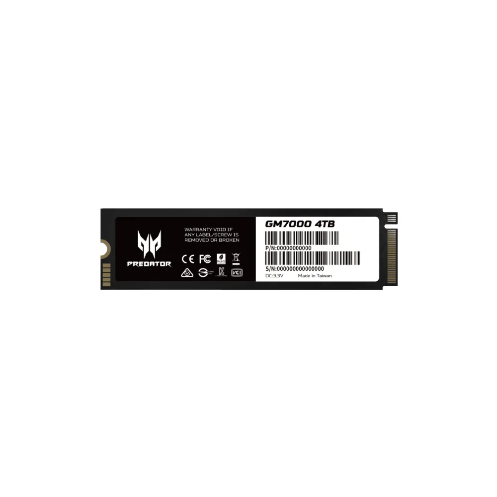 Acer Predator GM7000 4TB PCIe Gen 4.0 NVMe M.2 SSD