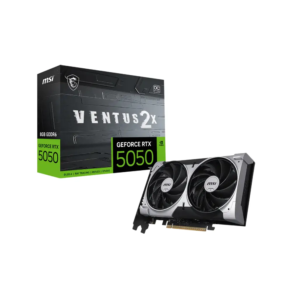 MSI GeForce RTX 5050 8GB VENTUS 2X OC Graphics Card