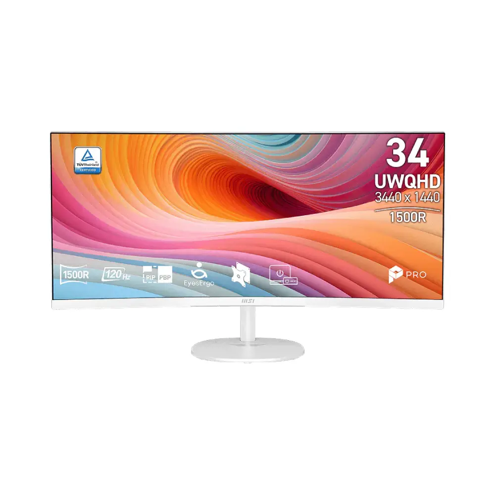 msi pro mp341cqw e12 34 inch 2k curved monitor