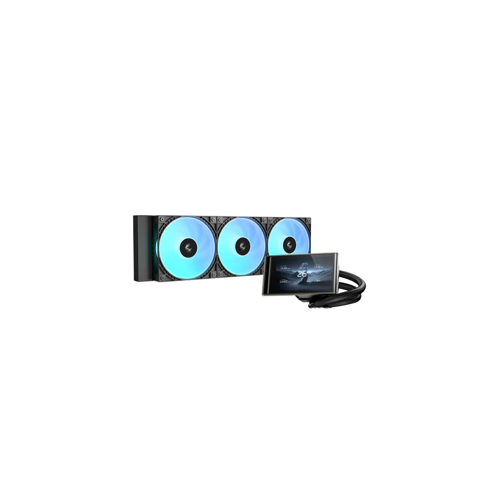 DeepCool LT360 VISION ARGB liquid cooler with lcd display