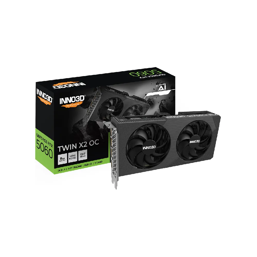 Inno3d Geforce RTX 5060 8GB GDDR7 Twin X2 OC Graphics Card