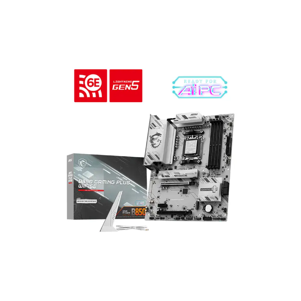 MSI B850 GAMING PLUS WIFI6E AMD AM5 ATX WiFi 6E Motherboard