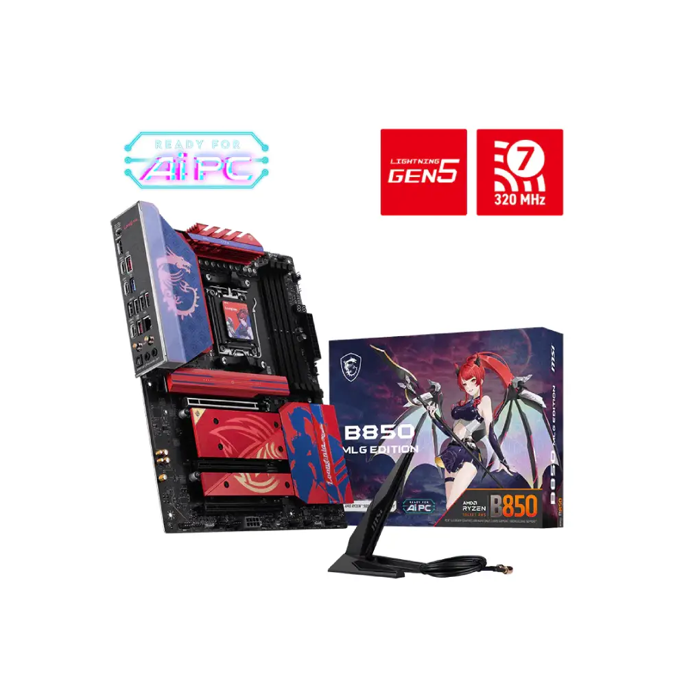 MSI B850 MLG EDITION AMD AM5 ATX Gaming Motherboard