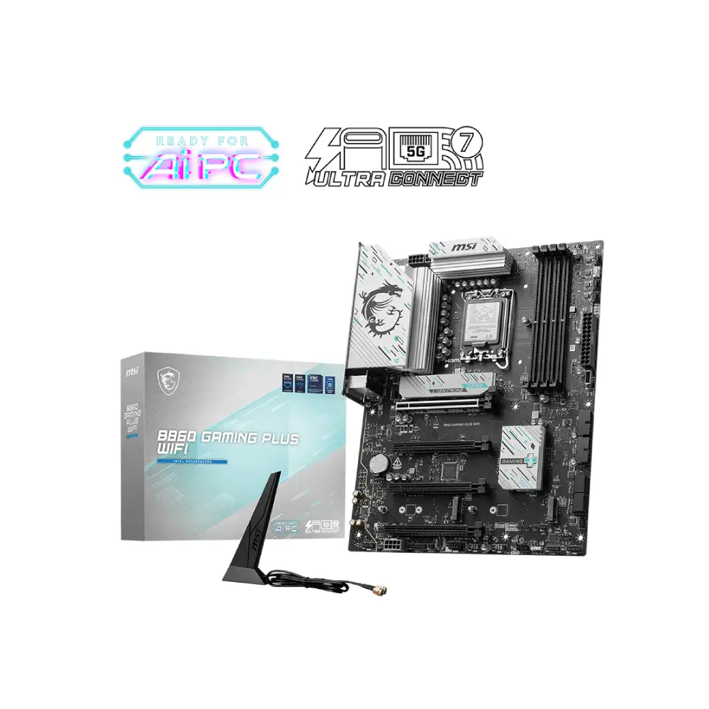 MSI B860 GAMING PLUS WIFI Intel LGA1851 ATX WiFi Motherboard
