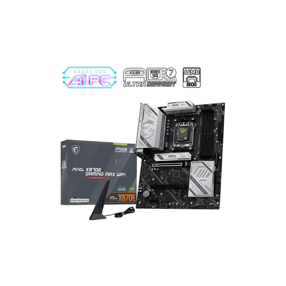 MSI MAG X870E GAMING MAX WIFI AMD AM5 ATX WiFi Motherboard