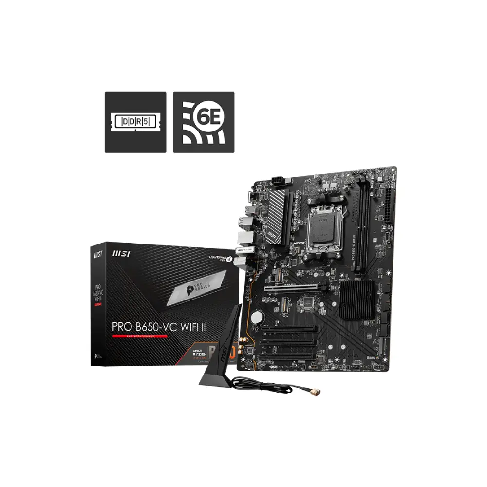 MSI PRO B650 VC WIFI II AMD AM5 ATX WiFi Motherboard