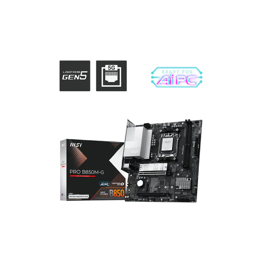 MSI PRO B850M-G AMD AM5 Micro-ATX Motherboard