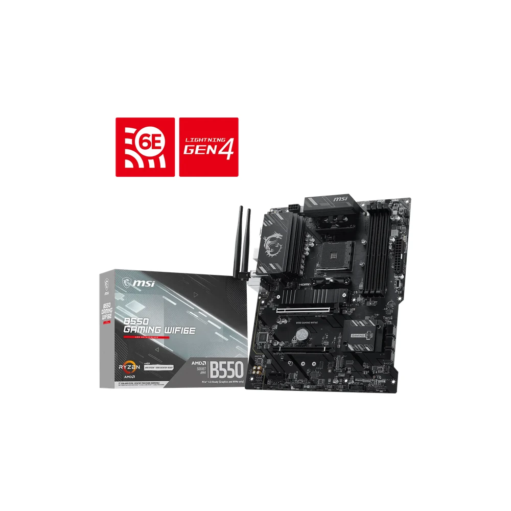 MSI B550 GAMING WIFI6E AM4 ATX Motherboard