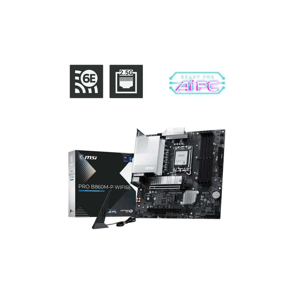 MSI PRO B860M-P WIFI6E LGA1851 Micro-ATX Motherboard
