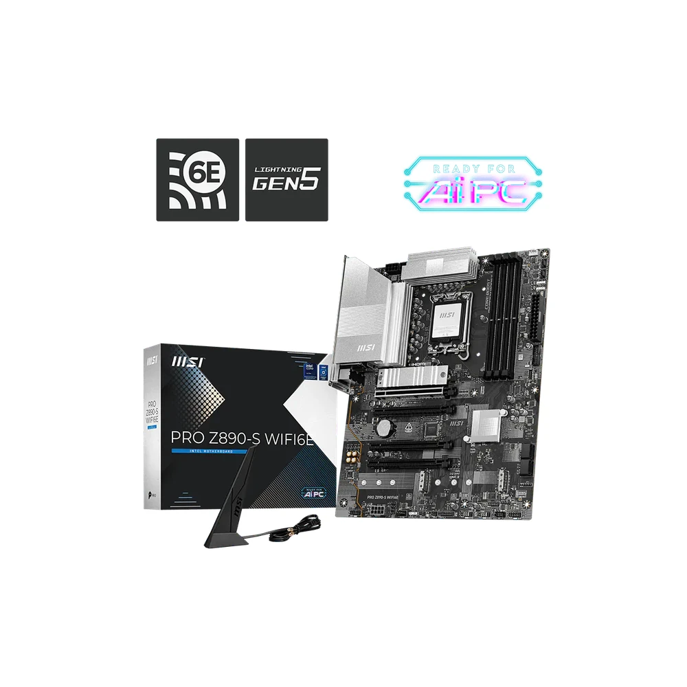 MSI PRO Z890-S WIFI6E LGA1851 ATX Motherboard