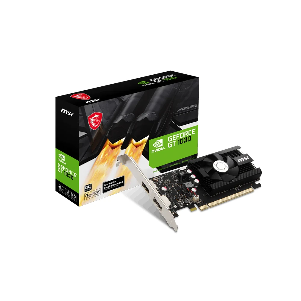 Msi GeForce GT 1030 4GB GDDR4 LP OC Graphics Card